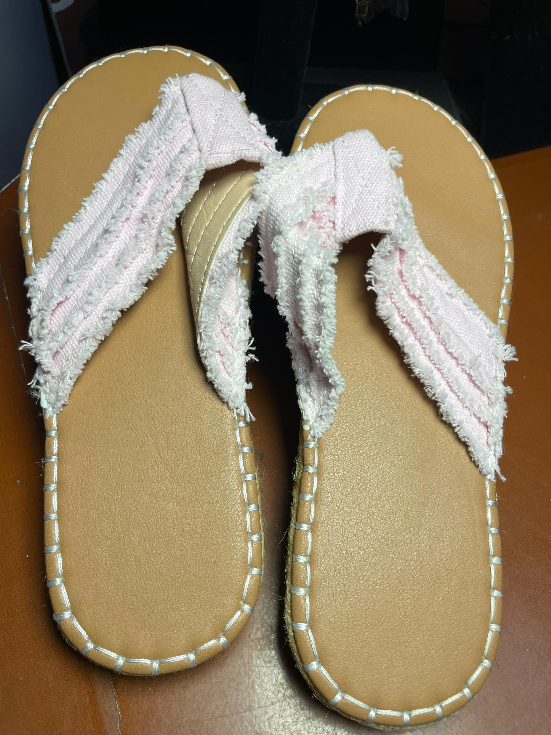 Brown flat Jean pams